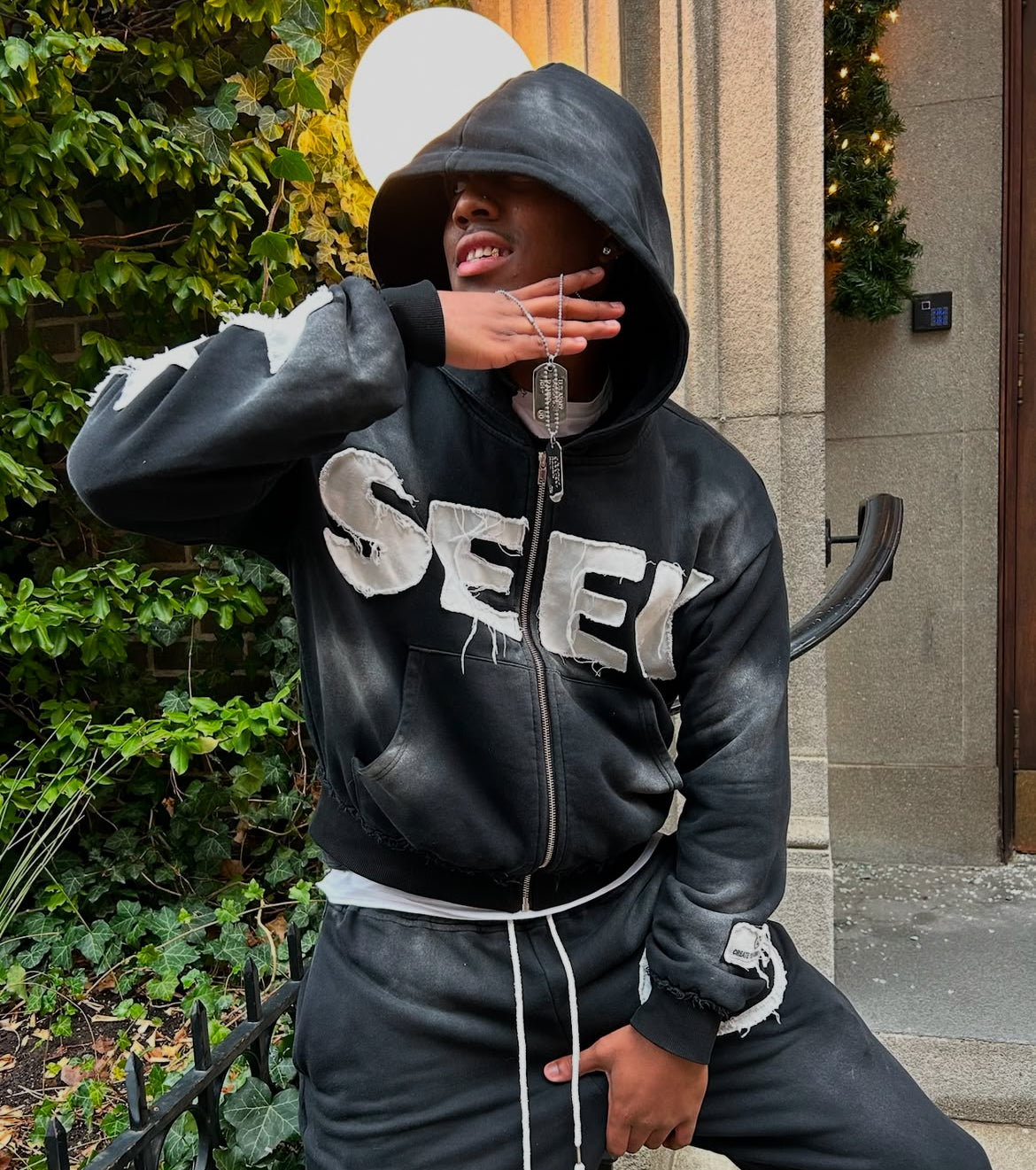 "Seek" ZipUp Hoodie